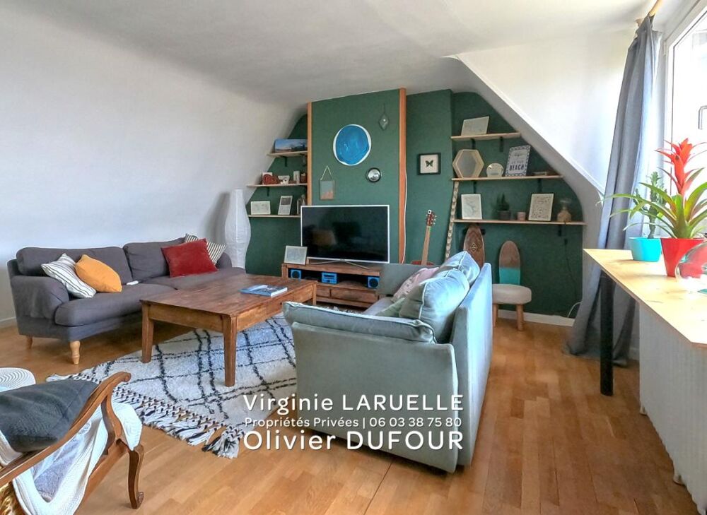 Vente Appartement ROUEN Pasteur, appartement 4 pièces dernier étage, cave, parking et jardin partagé Rouen