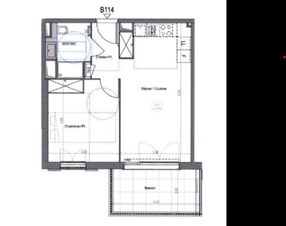 Location Appartement T2 NEUF avec balcon et parking à COGOLIN Cogolin