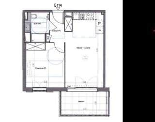  Appartement à louer 2 pièces 41 m²