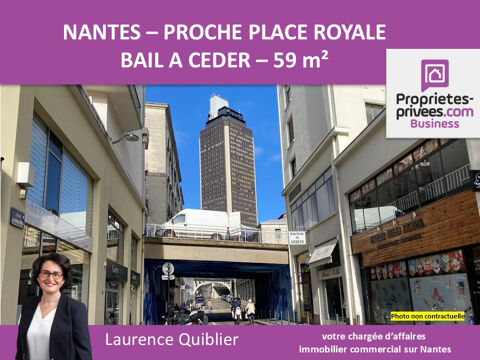 44000 NANTES - BAIL A CEDER , LOCAL COMMERCIAL 59 m&sup2; 23600 44000 Nantes
