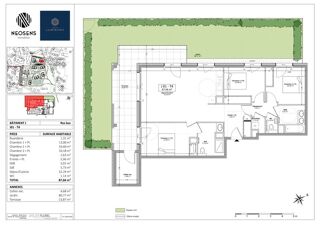  Appartement � vendre 4 pi�ces 88 m�