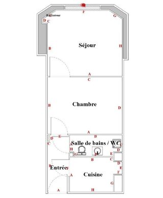  Appartement à vendre 2 pièces 27 m²