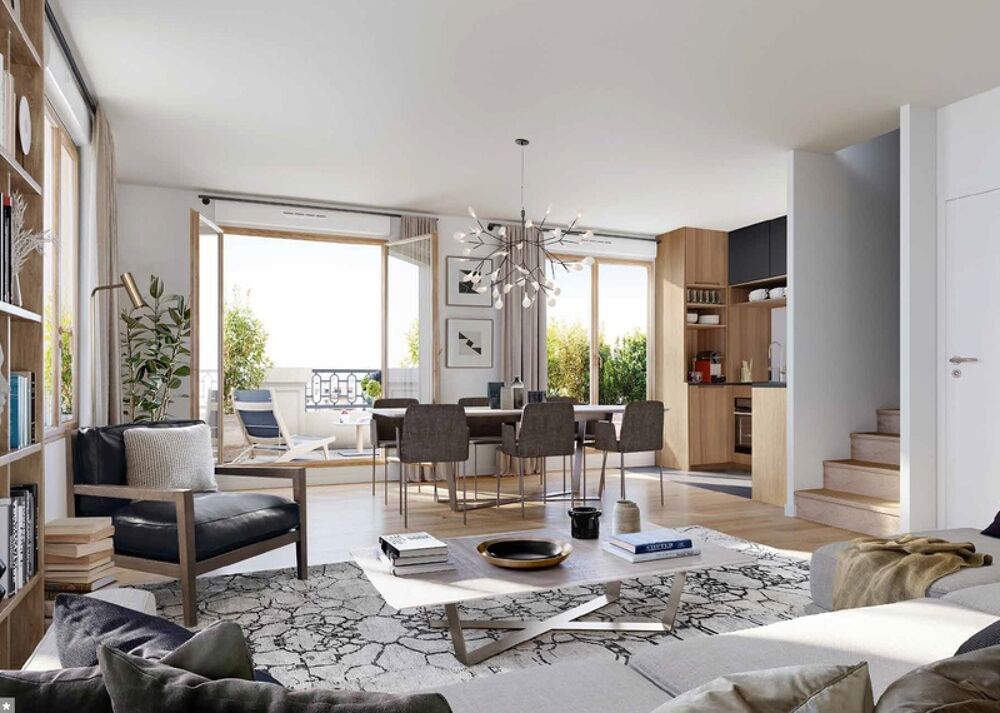 Dpt Seine et Marne (77), à vendre SERRIS appartement T4 de 100m² - 2 terrasses - 2 pk