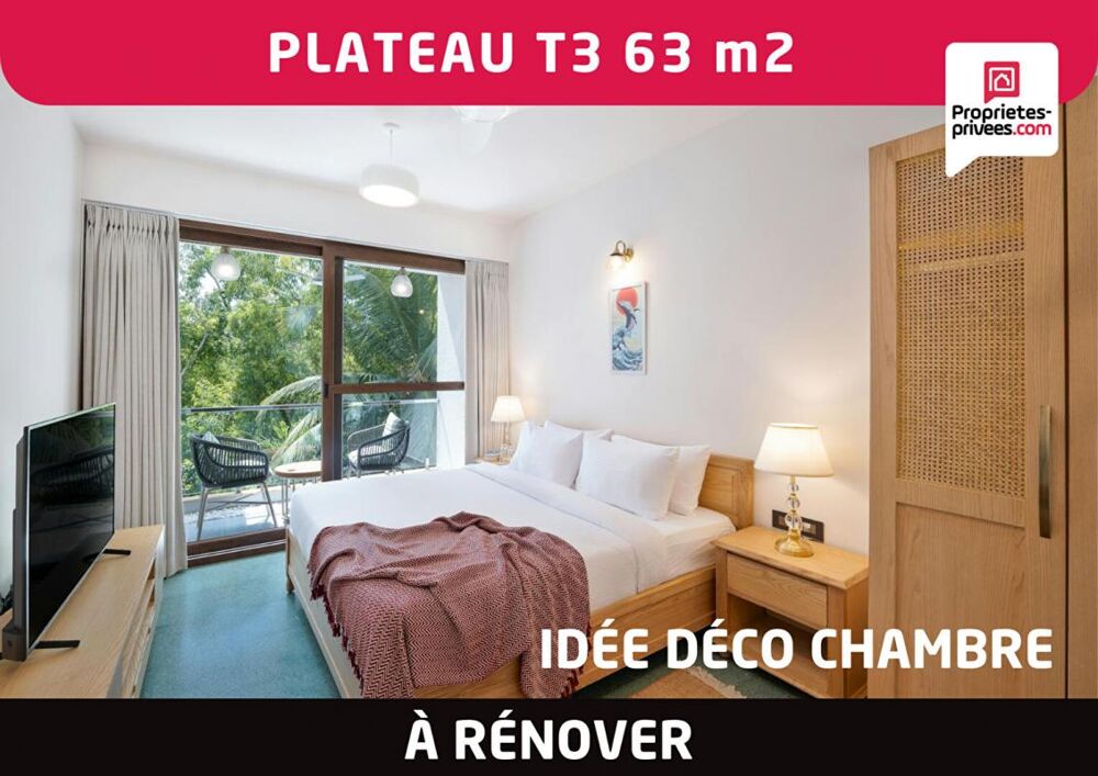 Plateau appartement 3 pièces 63 m2 à rénover - Amiens Saint- Maurice