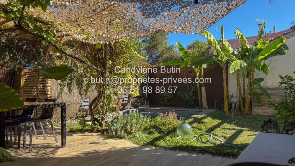 Vente Maison Maison de charme de plain-pied de 129 m² avec piscine et jardin intimiste ,Centre-ville Beziers