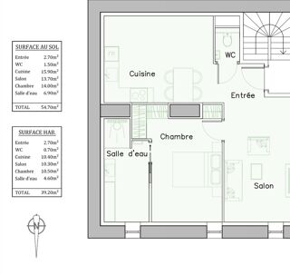  Appartement � vendre 2 pi�ces 39 m�