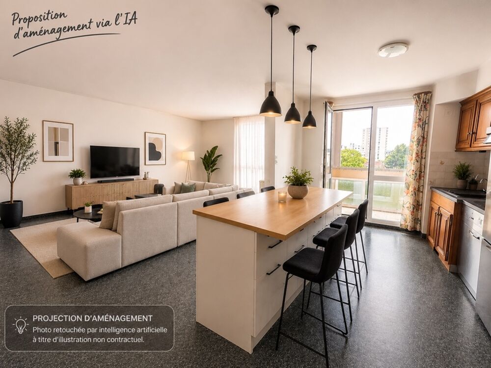 Appartement 3 pièces 67 m² avec dressing, loggia et cave  Nogent-sur-Oise (60)