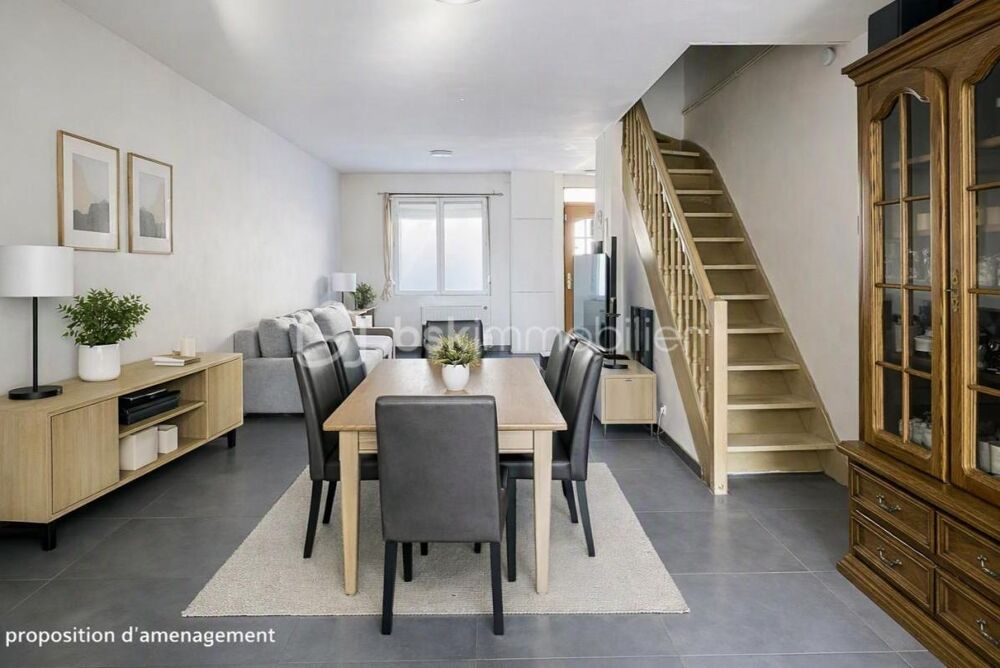 Vente Maison RONCQ – Charmante maison de ville – 85 m² – 2 chambres – Jardin & Combles Roncq