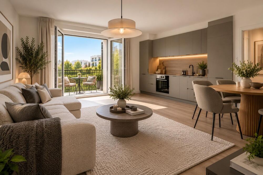 À VENDRE  BEAU 2 PIÈCES AVEC BALCON À AUBERVILLIERS  PROCHE MAIRIE ET MÉTRO LIGNE 12