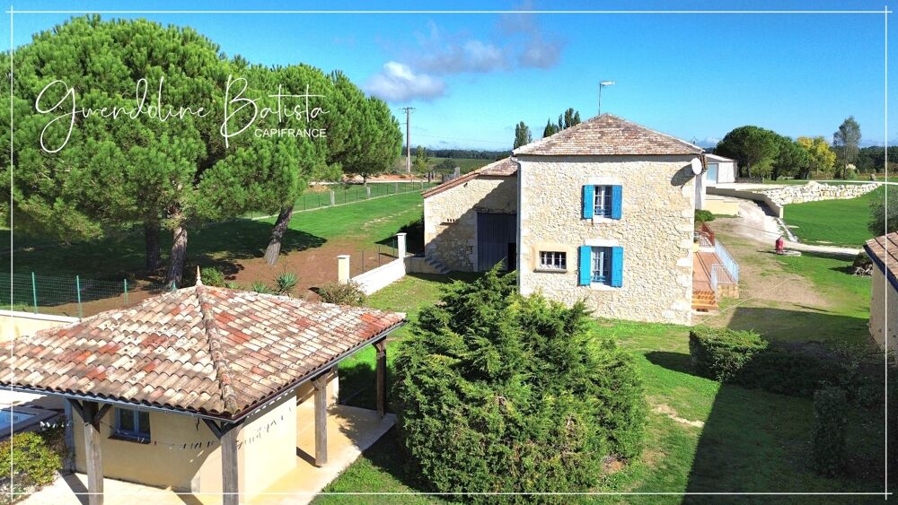 Proche de EYMET Propriété en Pierre 300m² avec gîte - Terrain 8000m²