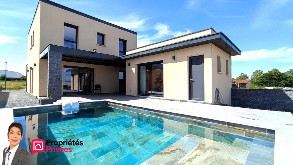 ROANNE (42300) Villa contemporaine avec piscine, suite parentale et dépendance aménagée