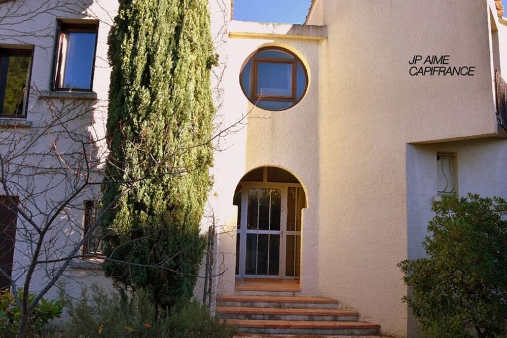 Dpt Gard (30), à vendre BAGNOLS SUR CEZE maison d'architecte de 200 m² avec piscine couverte et aménagements indépendants pour p