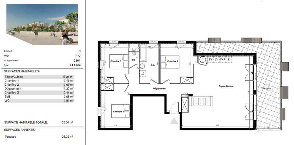 Appartement à vendre 4 pièces à FRONTIGNAN (34)