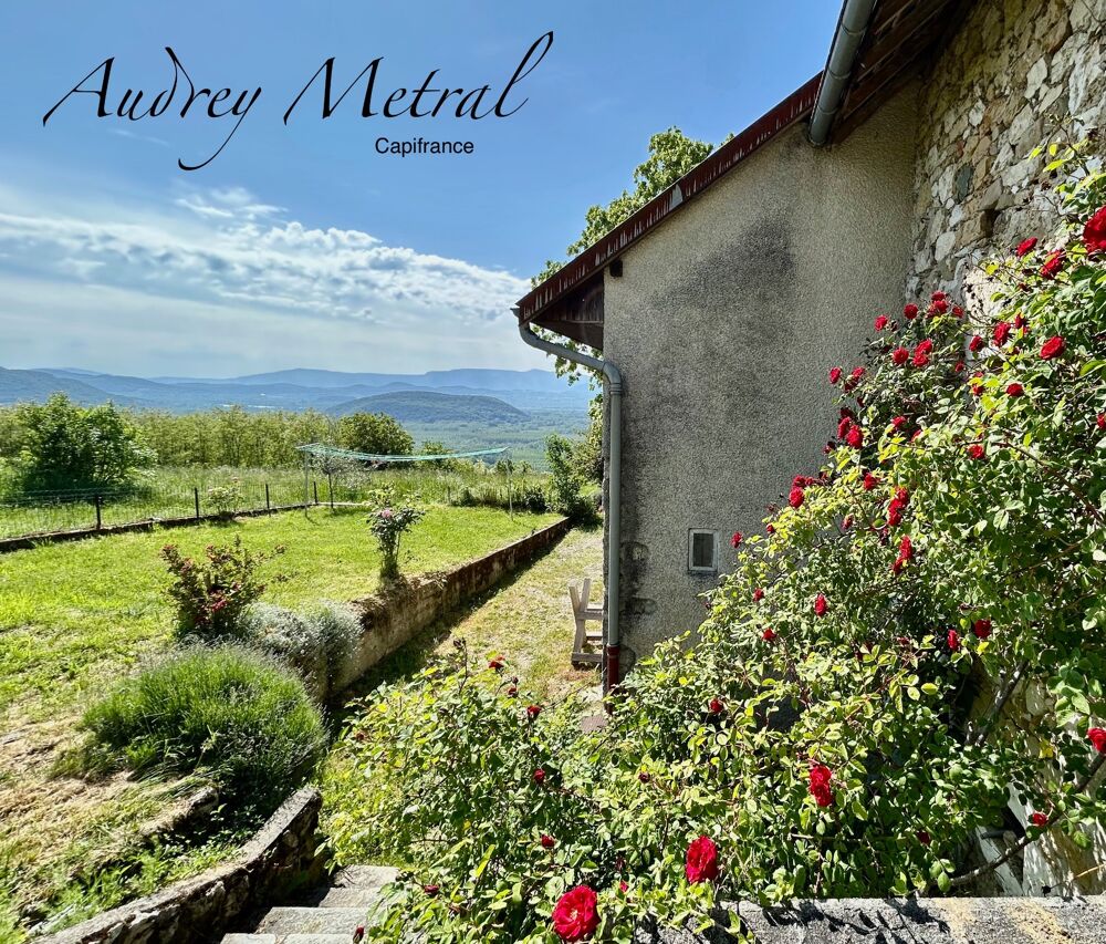Maison individuelle à vendre à Ruffieux + Grange 200 m² + terrain + vue dégagée à 1h de Genève, 45 min d'Annecy et 30 min d'Aix-