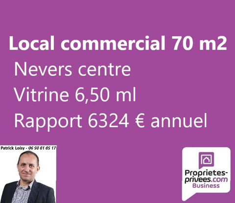 58000 NEVERS - LOCAL COMMERCIAL 70 m² 56000 58000 Nevers