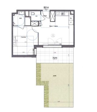  Appartement � louer 2 pi�ces 39 m�
