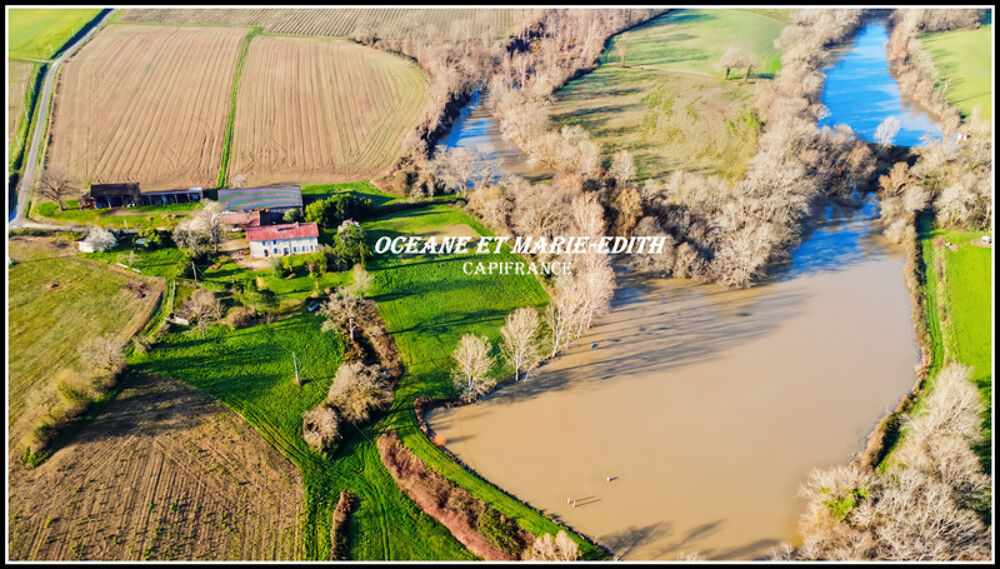 Propriéte agricole secteur EAUZE (32) Maison Gasconne 10 Pièces + Nombreux hangars 2 LACS SANS VIS à VIS