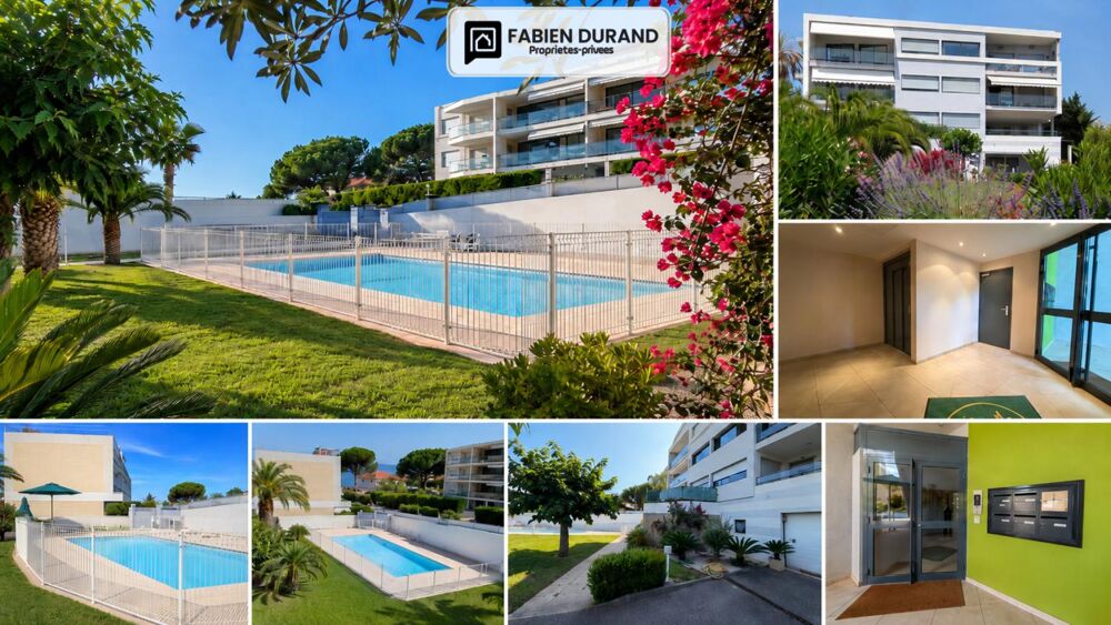 Vente Appartement CANNES PLAGE DU MIDI 700m 3 PIÈCES 71,8 M² DEUX TERRASSES 22 M²  PISCINE  GARAGE -   APERÇU MER Cannes