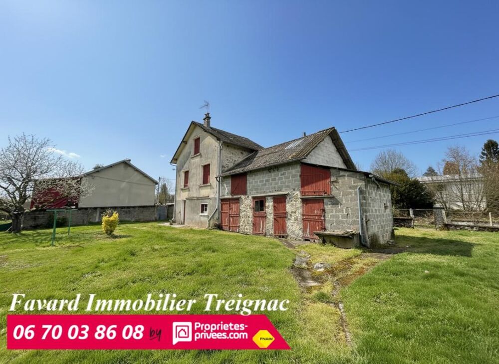 Maison à rénover, grand terrain constructible, secteur calme, 19370 Chamberet