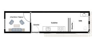  Appartement � louer 1 pi�ce 21 m�