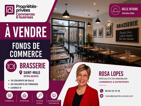 ILLE-ET-VILAINE - 35400 SAINT MALO - BAR, RESTAURANT LICENCE IV, TERRASSE, LOGEMENT 615000 35400 Saint malo