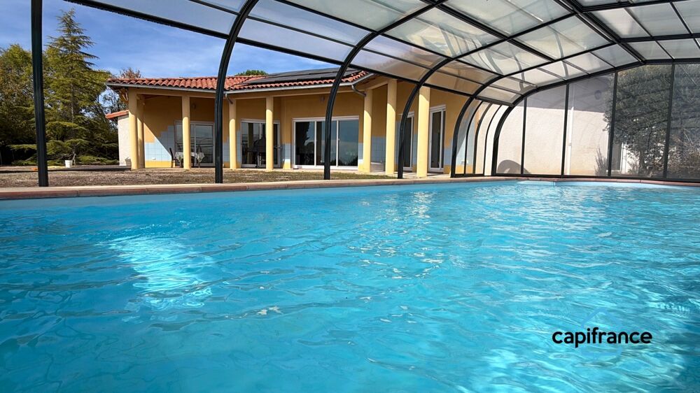 Vente Maison Toulouse 35 min, Roquemaure, villa d'architecte T7, 174 m², garage de 46 m², terrain 7500 m² Bessieres