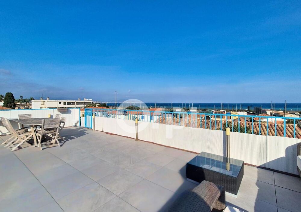 Vente Appartement Dernier étage avec toit terrasse Vue mer panoramique 75 m2 T4 Antibes