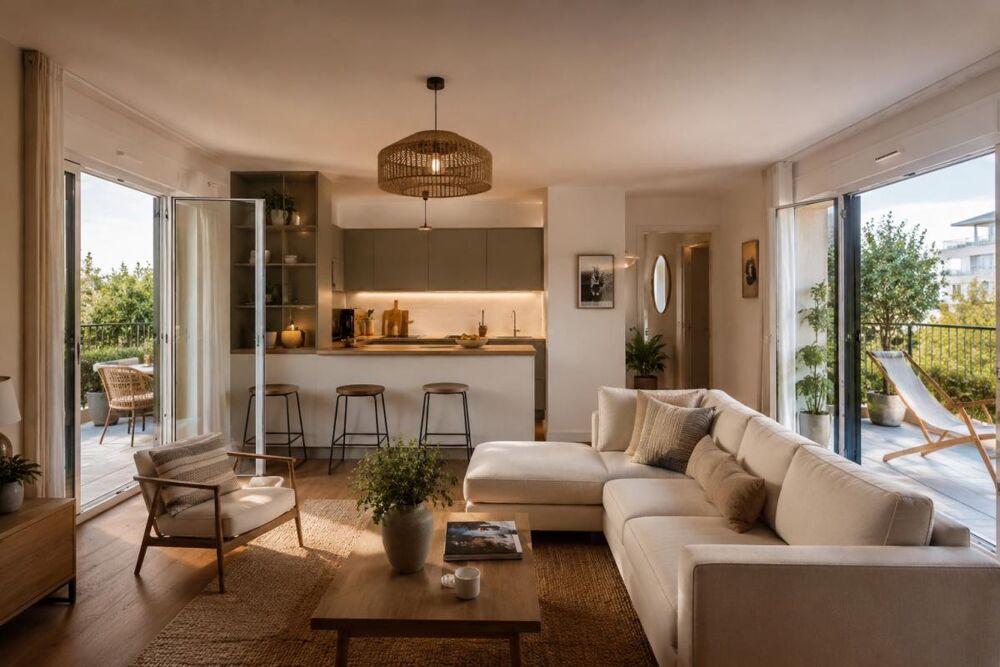 Vente Appartement BAS CENON, Grand T3 TRAVERSANT avec deux balcons et Parking Cenon