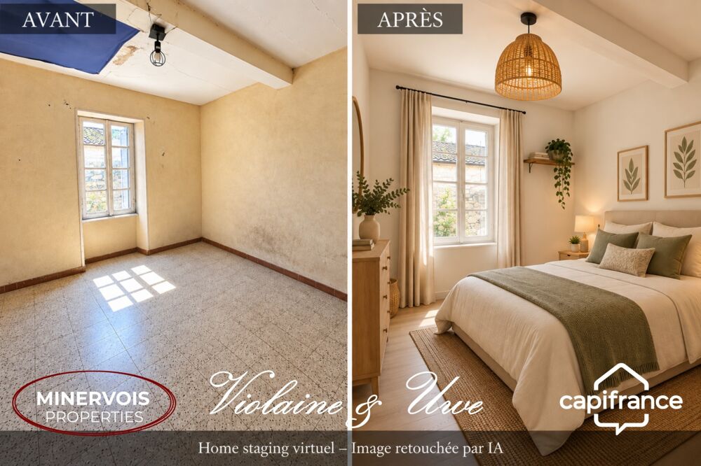 CESSERAS  MAISON DE VILLAGE À RÉNOVER  63 M²  2 CHAMBRES