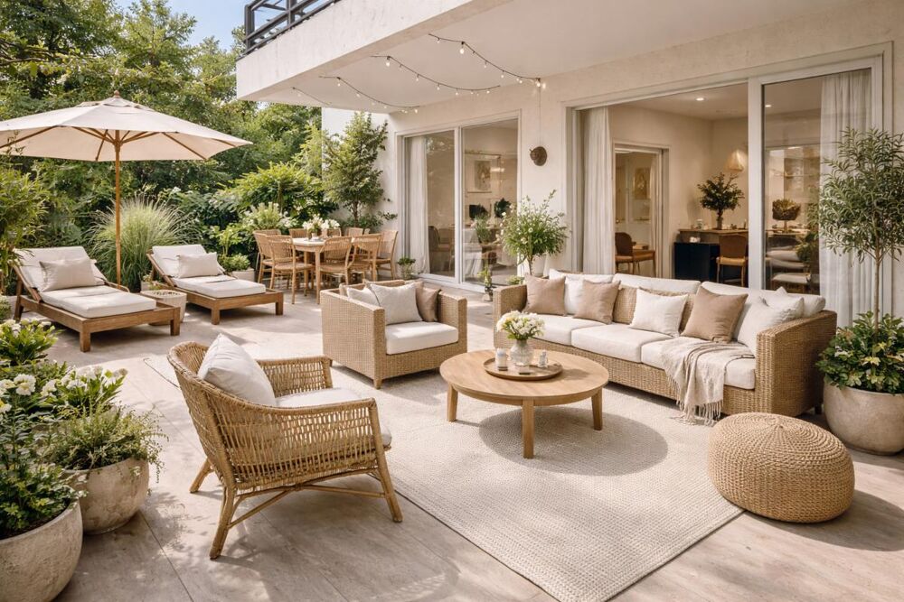 Vente Appartement **RARE et EXCLUSIF Centre-Ville T3 avec JARDIN + TERRASSES + BOXS** Saint tropez