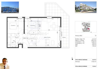  Appartement à vendre 3 pièces 62 m²