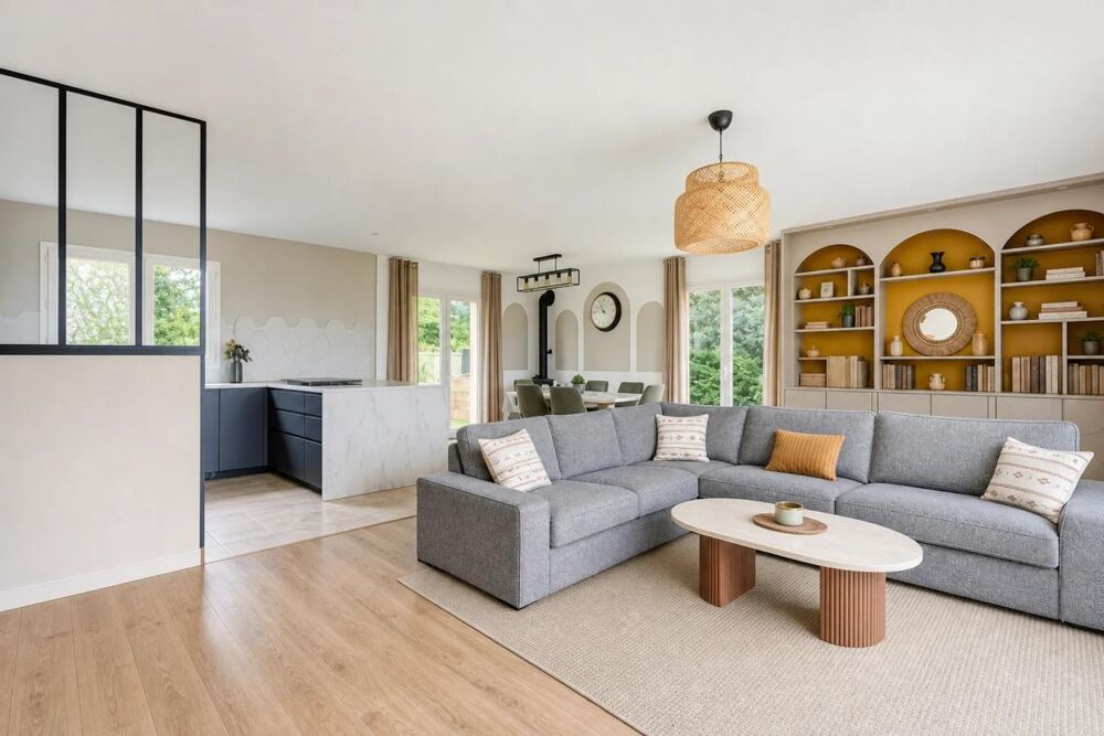 Maison familiale de 130 m² avec piscine et jardin - DPE en " C "
