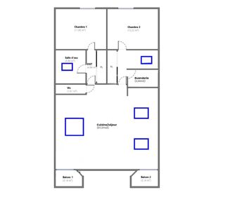  Appartement  vendre 3 pices 106 m