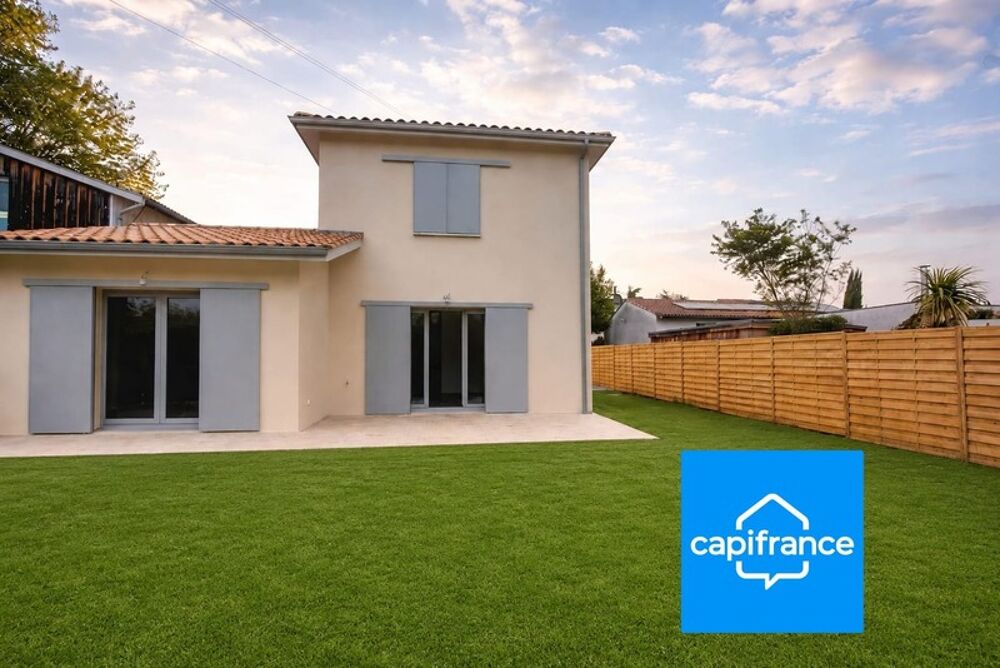 Maison neuve RT 2020 en plein centre de La Brède  jardin, terrasse et vie à pied