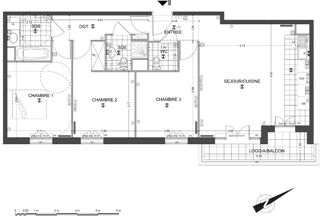  Appartement � vendre 4 pi�ces 80 m�