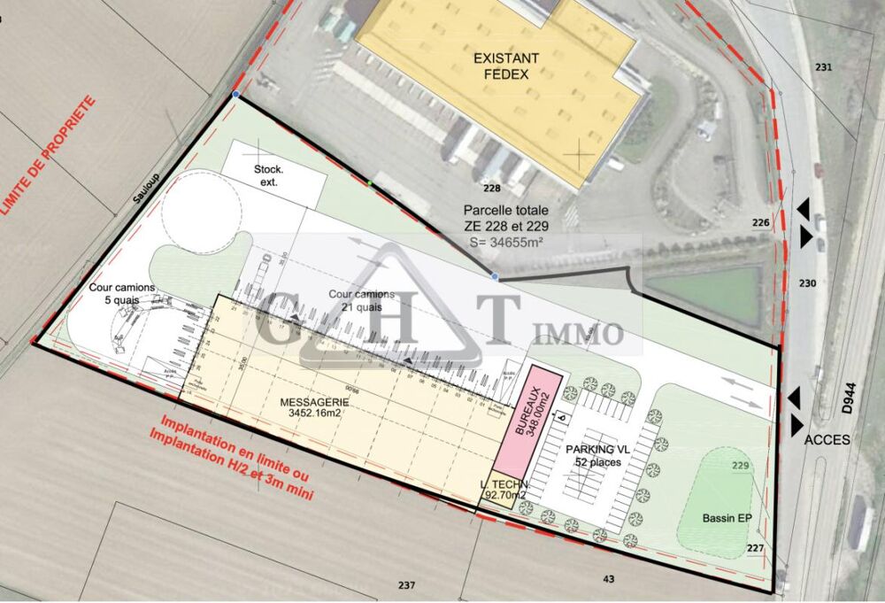 Location Terrain TERRAIN A LOUER DE 17621 M² A NITRY SUR LA A6 Nitry