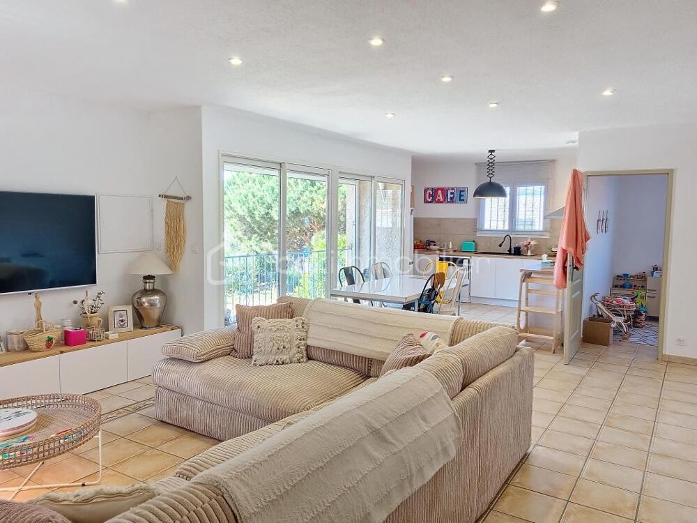 A VENDRE VILLA D EXCEPTION DE 232M2 A MILLAS  PISCINE, APPARTEMENT INDÉPENDANT SUR PARCELLE DE 1923M2