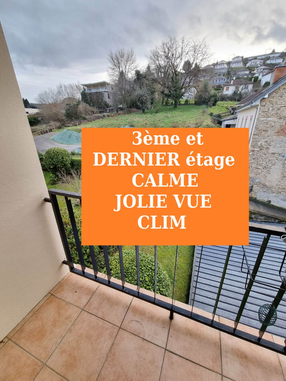 Tulle - Appartement T3 au 3eme et dernier etage