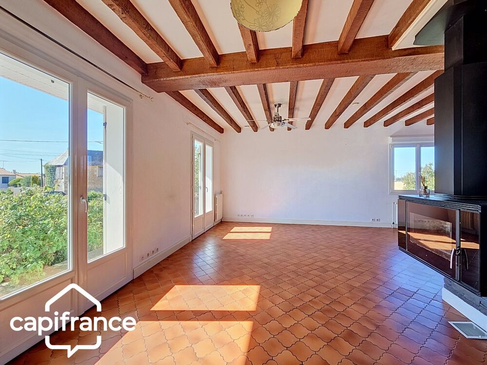 Maison sur sous-sol 121 m²  5 chambres  terrain clos 1 305 m²  Saint-Jacques-de-Thouars, proximité immédiate de Thouars