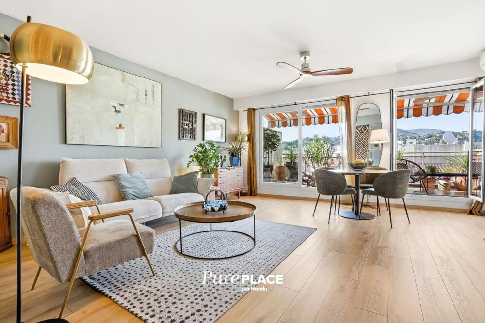 Vente Appartement Nice Libération, 3 pièces 74 m², dernier étage, terrasses, parking Nice