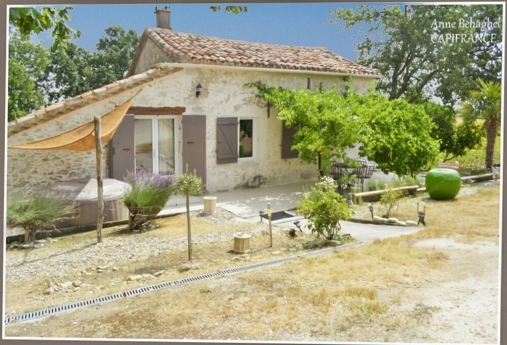 Entre Lectoure et Astaffort- Maison en pierre 5 pièces-127m2- terrain 1526m2