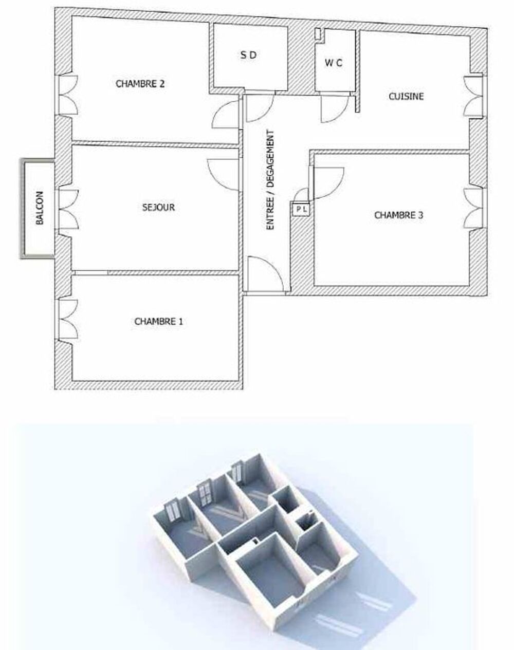 Location Appartement Appartement de 65m2 à louer sur Nice Nice