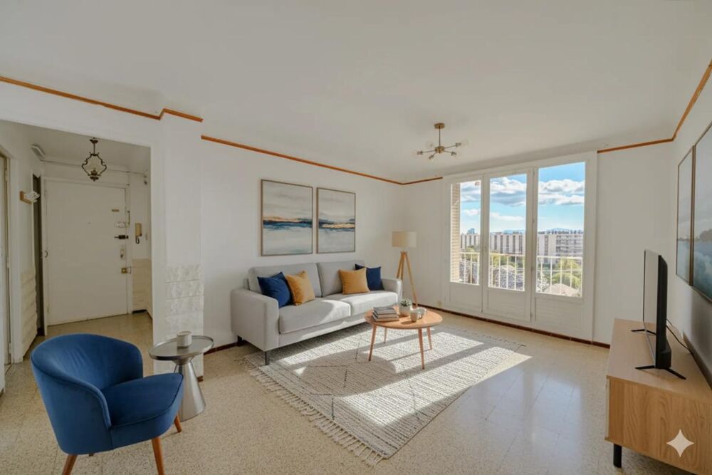 Appartement T3 lumineux à Marseille avec vue mer