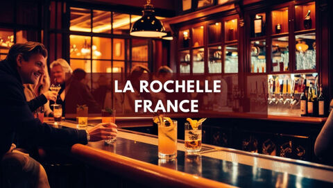 BAR AMBIANCE NUIT LICENCE IV RESTAURANT FONDS DE COMMERCE A VENDRE CENTRE-VILLE LA ROCHELLE, PROCHE PORT, FORTE ACTIVITE, OUVERT 330770 17000 La rochelle