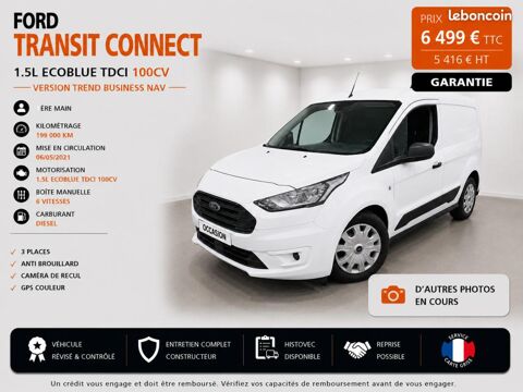Ford Transit Connect 1&deg; Main / 1.5L ECOBLUE TDCI 100cv de 2021 version TREND BUSI 2021 occasion Abbecourt 60430