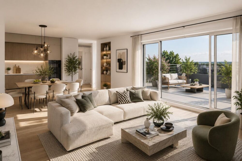 Vente Appartement QUARTIER DES BORDS DE MARNE – SUPERBE 4 PIÈCES DE 105 M² AVEC 54 M² D'ESPACES EXTÉRIEURS Le perreux sur marne
