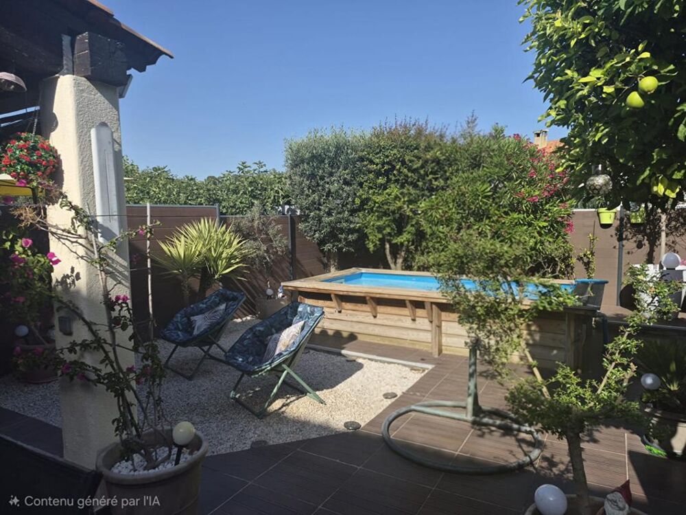 Maison 4 pièce(s) 80 m2, piscine et jardin
