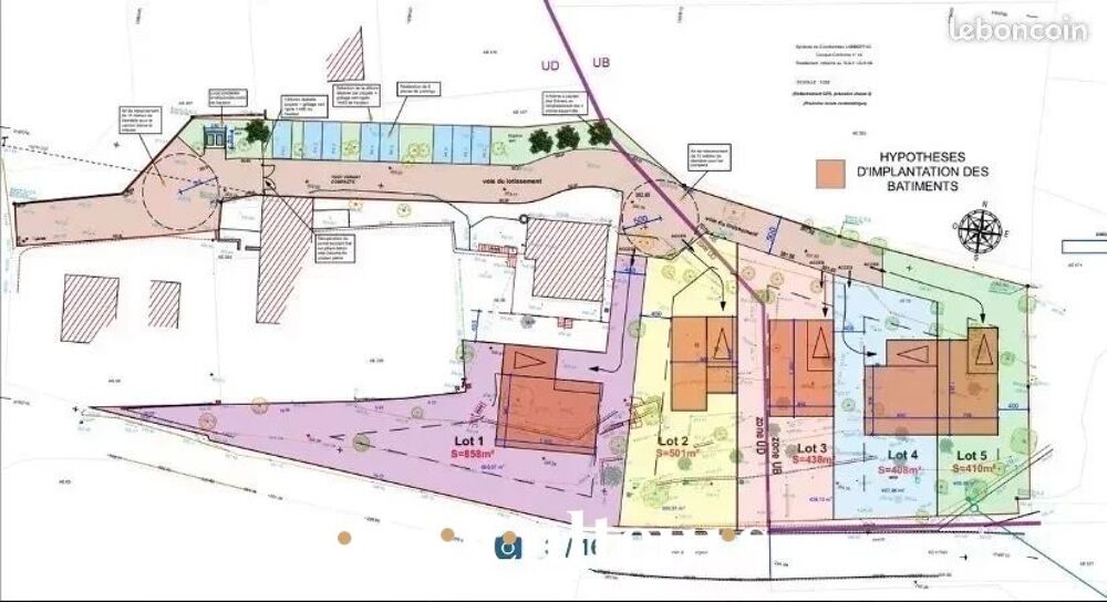 Vente Terrain Terrain constructible 408m² viabilisé avec permis de construire déposé de 94m2 à Rognes 13840 Rognes