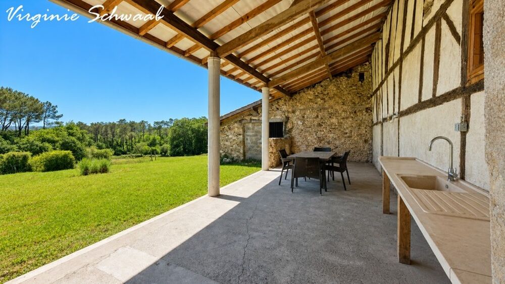 Vente Maison HABAS (40) MAISON RÉNOVÉE – 3 CHAMBRES – TERRASSE VUE PYRÉNÉES – TERRAIN 2000 m2 Habas