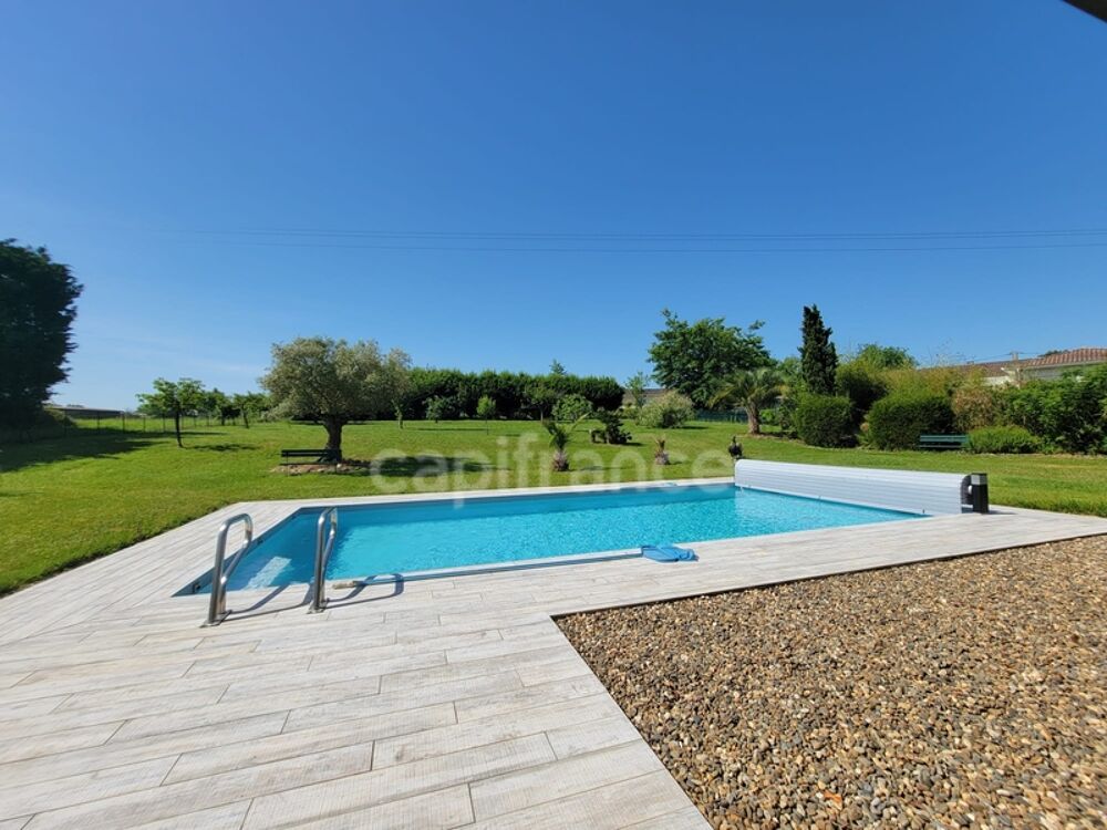 Plain-pied 3 chambres · Piscine au sel · Chauffage au sol